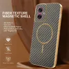 Phonesta Luxury Carbon Fiber Back Cover Hülle mit MagSafe für Motorola Moto G55 - Braun 2