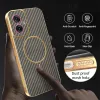 Phonesta Luxury Carbon Fiber Back Cover Hülle mit MagSafe für Motorola Moto G55 - Braun 6