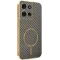 Phonesta Luxury Carbon Fiber Back Cover Hülle mit MagSafe für Motorola Moto G75 - Braun