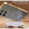 Phonesta Luxury Carbon Fiber Back Cover Hülle mit MagSafe für Motorola Moto G75 - Braun 5