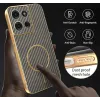 Phonesta Luxury Carbon Fiber Back Cover Hülle mit MagSafe für Motorola Moto G75 - Braun 6