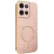 Phonesta Luxury Carbon Fiber Back Cover Hülle mit MagSafe für Motorola Moto G75 - Rosa