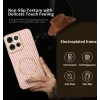 Phonesta Luxury Carbon Fiber Back Cover Hülle mit MagSafe für Motorola Moto G75 - Rosa 2