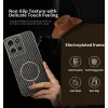 Phonesta Luxury Carbon Fiber Back Cover Hülle mit MagSafe für Motorola Moto G75 - Schwarz 2