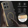 Phonesta Luxury Carbon Fiber Back Cover Hülle mit MagSafe für Motorola Moto G75 - Schwarz 6