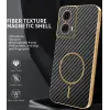 Phonesta Luxury Carbon Fiber Back Cover Hülle mit MagSafe für Motorola Moto G85 - Schwarz 2