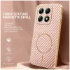 Phonesta Luxury Carbon Fiber Back Cover Hülle mit MagSafe für Xiaomi 14T - Rosa 1