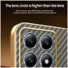 Phonesta Luxury Carbon Fiber Back Cover Hülle mit MagSafe für Xiaomi 14T Pro - Braun 7