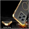 Phonesta Luxury Carbon Fiber Back Cover Hülle mit MagSafe für Xiaomi 14T Pro - Schwarz 6