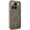 Phonesta Luxury Carbon Fiber Back Cover Hülle mit MagSafe für Xiaomi 15 - Braun 0