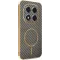 Phonesta Luxury Carbon Fiber Back Cover Hülle mit MagSafe für Xiaomi Redmi Note 14 Pro 5G / Xiaomi Poco X7 - Braun