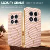 Phonesta Luxury Carbon Fiber Back Cover Hülle mit MagSafe für Xiaomi Redmi Note 14 Pro 5G / Xiaomi Poco X7 - Rosa 4