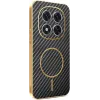 Phonesta Luxury Carbon Fiber Back Cover Hülle mit MagSafe für Xiaomi Redmi Note 14 Pro 5G / Xiaomi Poco X7 - Schwarz 0