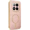 Phonesta Luxury Carbon Fiber Back Cover Hülle mit MagSafe für Xiaomi Redmi Note 14 Pro Plus - Rosa