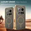 Phonesta Luxury Carbon Fiber Back Cover Hülle mit MagSafe für Xiaomi 15 Ultra - Braun 4