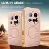 Phonesta Luxury Carbon Fiber Back Cover Hülle mit MagSafe für Xiaomi 15 Ultra - Rosa 4