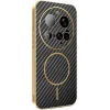 Phonesta Luxury Carbon Fiber Back Cover Hülle mit MagSafe für Xiaomi 15 Ultra - Schwarz 0