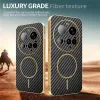 Phonesta Luxury Carbon Fiber Back Cover Hülle mit MagSafe für Xiaomi 15 Ultra - Schwarz 4