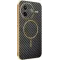 Phonesta Luxury Carbon Fiber Back Cover Hülle mit MagSafe für Xiaomi Poco F7 Pro - Schwarz