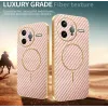 Phonesta Luxury Carbon Fiber Back Cover Hülle mit MagSafe für Xiaomi Poco F7 Ultra - Rosa 3