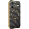 Phonesta Luxury Carbon Fiber Back Cover Hülle mit MagSafe für Xiaomi Poco F7 Ultra - Schwarz 0