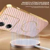 Phonesta Luxury Carbon Fiber Back Cover Hülle mit MagSafe für Xiaomi Poco M7 Pro - Rosa 1