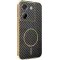 Phonesta Luxury Carbon Fiber Back Cover Hülle mit MagSafe für Xiaomi Poco M7 Pro - Schwarz