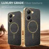 Phonesta Luxury Carbon Fiber Back Cover Hülle mit MagSafe für Xiaomi Poco X7 Pro - Schwarz 4