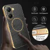 Phonesta Luxury Carbon Fiber Back Cover Hülle mit MagSafe für Xiaomi Poco X7 Pro - Schwarz 6