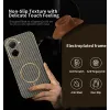 Phonesta Luxury Carbon Fiber Back Cover Hülle mit MagSafe für Xiaomi Redmi A5 171.7mm - Braun 2