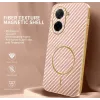 Phonesta Luxury Carbon Fiber Back Cover Hülle mit MagSafe für Xiaomi Redmi A5 171.7mm - Rosa 1
