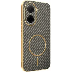 Phonesta Luxury Carbon Fiber Back Cover Hülle mit MagSafe für Xiaomi Redmi A5 173.4mm - Braun