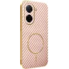 Phonesta Luxury Carbon Fiber Back Cover Hülle mit MagSafe für Xiaomi Redmi A5 173.4mm - Rosa 0