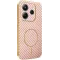 Phonesta Luxury Carbon Fiber Back Cover Hülle mit MagSafe für Xiaomi Redmi Note 14 4G 164.8mm - Rosa