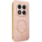 Phonesta Luxury Carbon Fiber Back Cover Hülle mit MagSafe für Xiaomi Redmi Note 14 Pro 4G - Rosa