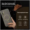 Phonesta Luxury Carbon Fiber Back Cover Hülle mit MagSafe für Samsung Galaxy A16 - Braun 2