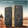 Phonesta Luxury Carbon Fiber Back Cover Hülle mit MagSafe für Samsung Galaxy A16 - Schwarz 3