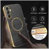 Phonesta Luxury Carbon Fiber Back Cover Hülle mit MagSafe für Samsung Galaxy A16 - Schwarz 5