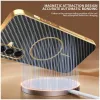 Phonesta Luxury Carbon Fiber Back Cover Hülle mit MagSafe für Samsung Galaxy A36 - Schwarz 4