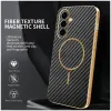Phonesta Luxury Carbon Fiber Back Cover Hülle mit MagSafe für Samsung Galaxy A56 - Schwarz 1