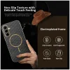 Phonesta Luxury Carbon Fiber Back Cover Hülle mit MagSafe für Samsung Galaxy A56 - Schwarz 2
