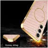 Phonesta Luxury Carbon Fiber Back Cover Hülle mit MagSafe für Samsung Galaxy S24 FE - Rosa 6