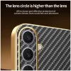 Phonesta Luxury Carbon Fiber Back Cover Hülle mit MagSafe für Samsung Galaxy S25 Plus/S24 Plus - Schwarz 7