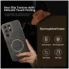 Phonesta Luxury Carbon Fiber Back Cover Hülle mit MagSafe für Samsung Galaxy S25 Ultra - Schwarz 2