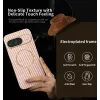 Phonesta Luxury Carbon Fiber Back Cover Hülle mit MagSafe für Google Pixel 9 - Rosa 2