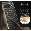 Phonesta Luxury Carbon Fiber Back Cover Hülle mit MagSafe für Google Pixel 9 - Schwarz 7