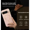 Phonesta Luxury Carbon Fiber Back Cover Hülle mit MagSafe für Google Pixel 9 Pro - Rosa 2