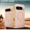 Phonesta Luxury Carbon Fiber Back Cover Hülle mit MagSafe für Google Pixel 9 Pro - Rosa 3