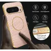 Phonesta Luxury Carbon Fiber Back Cover Hülle mit MagSafe für Google Pixel 9 Pro - Rosa 7