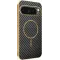 Phonesta Luxury Carbon Fiber Back Cover Hülle mit MagSafe für Google Pixel 9 Pro - Schwarz